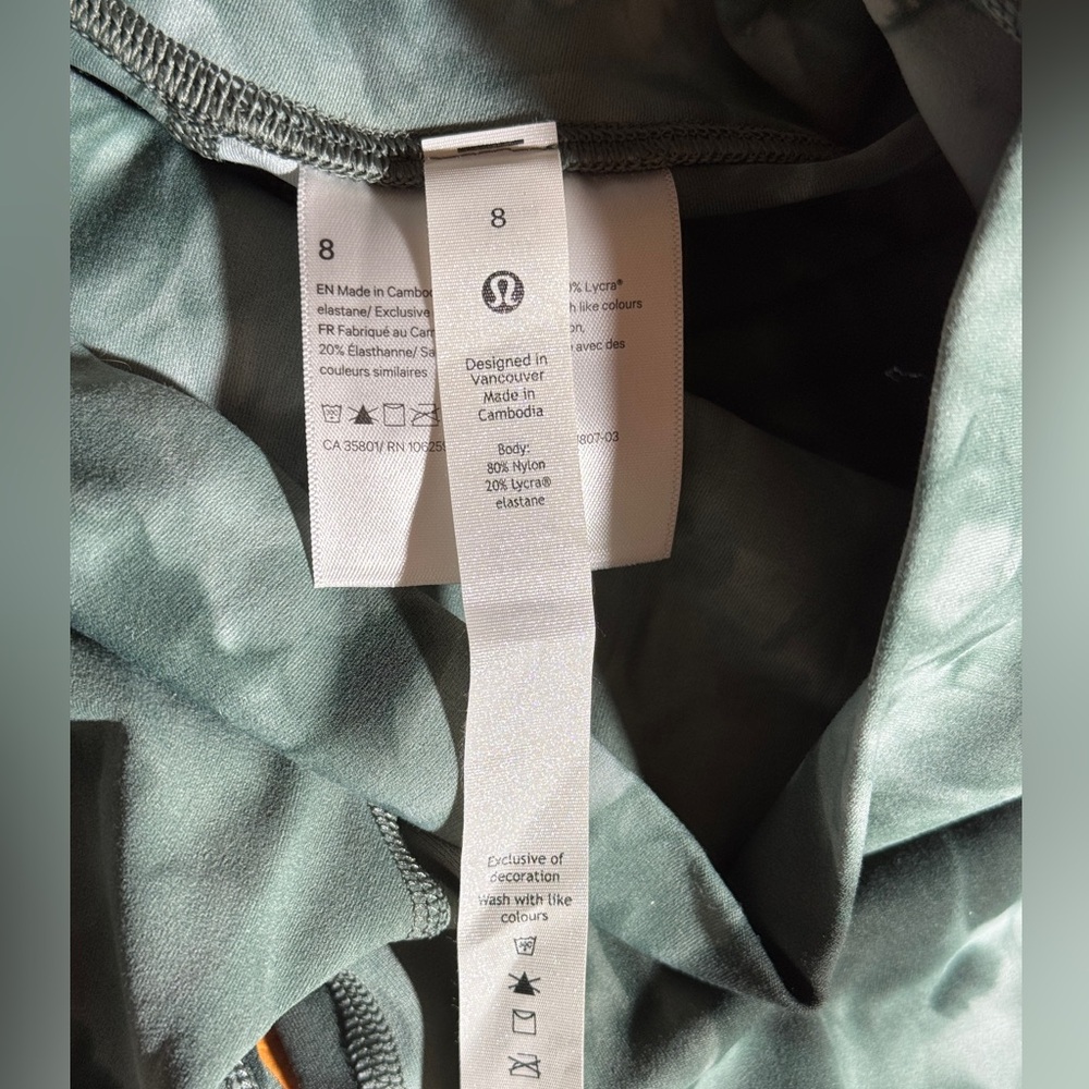 Lululemon align pant pockets size 8 25” Diamond Dye Starlight Smoked Spruce - Picture 5 of 13